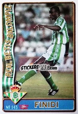 Sticker Finidi - Las Fichas De La Liga 1996-1997 - Mundicromo