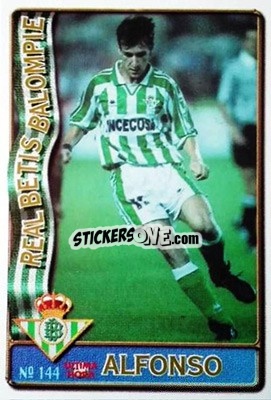 Cromo Alfonso - Las Fichas De La Liga 1996-1997 - Mundicromo