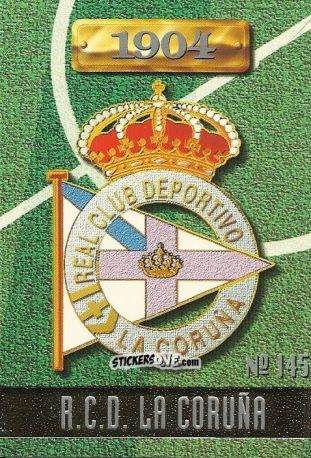 Sticker Deportivo La Coruña - Las Fichas De La Liga 1996-1997 n. 145 - Mundicromo