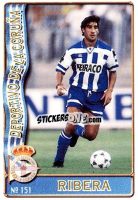Sticker Ribera - Las Fichas De La Liga 1996-1997 - Mundicromo