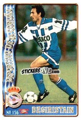Sticker Begiristain - Las Fichas De La Liga 1996-1997 n. 156a - Mundicromo