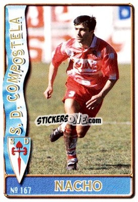 Cromo Nacho - Las Fichas De La Liga 1996-1997 - Mundicromo