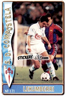 Sticker Lekumber - Las Fichas De La Liga 1996-1997 - Mundicromo