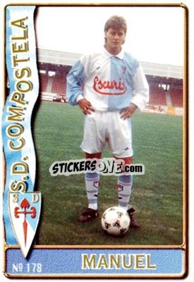 Cromo Manuel - Las Fichas De La Liga 1996-1997 - Mundicromo