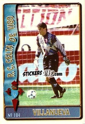 Cromo Villanueva - Las Fichas De La Liga 1996-1997 - Mundicromo