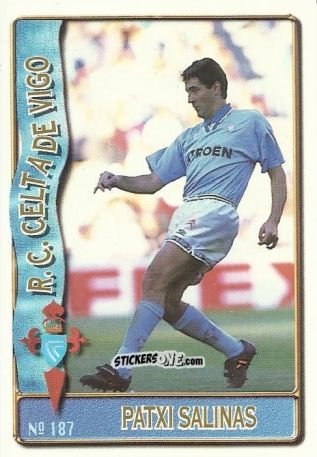 Sticker Patxi Salinas - Las Fichas De La Liga 1996-1997 n. 187 - Mundicromo
