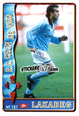 Cromo Lakabeg - Las Fichas De La Liga 1996-1997 - Mundicromo