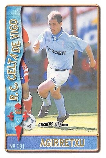 Sticker Borja Agirretxu Barreiro - Las Fichas De La Liga 1996-1997 n. 191 - Mundicromo