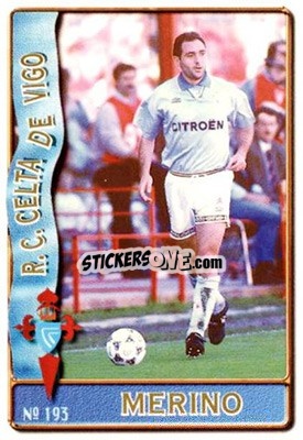 Sticker Merino - Las Fichas De La Liga 1996-1997 n. 193 - Mundicromo