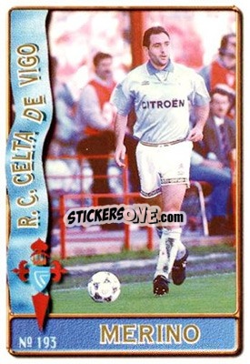 Sticker Merino - Las Fichas De La Liga 1996-1997 - Mundicromo