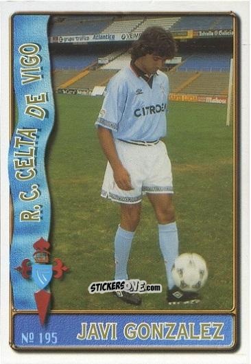 Sticker Javi Gonzalez - Las Fichas De La Liga 1996-1997 n. 195 - Mundicromo