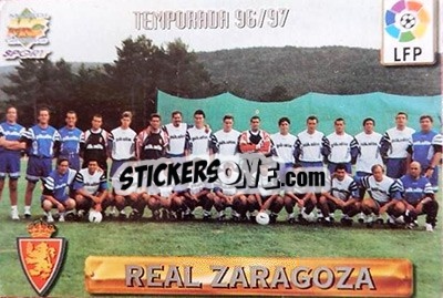 Cromo Real Zaragoza - Las Fichas De La Liga 1996-1997 - Mundicromo