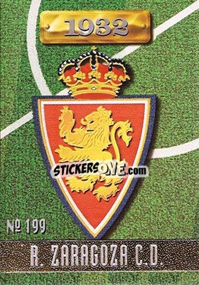 Cromo Real Zaragoza - Las Fichas De La Liga 1996-1997 - Mundicromo