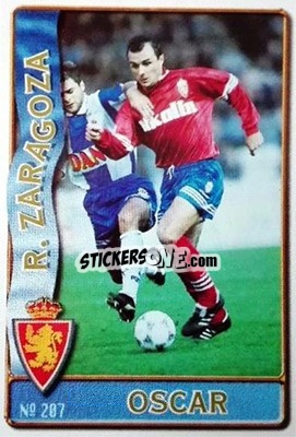 Cromo Oscar - Las Fichas De La Liga 1996-1997 - Mundicromo
