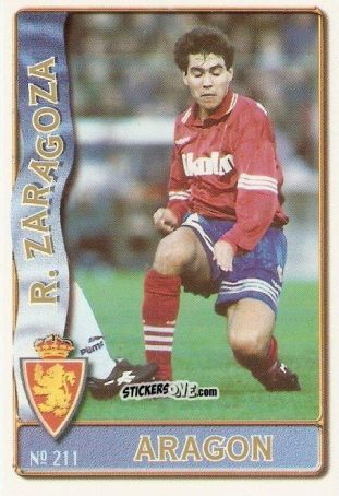 Sticker Santiago Aragón - Las Fichas De La Liga 1996-1997 n. 211 - Mundicromo