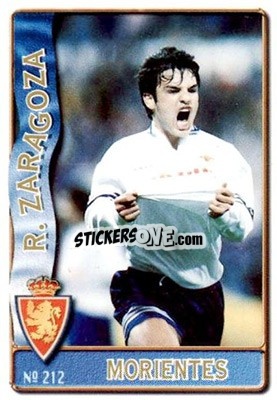 Figurina Morientes - Las Fichas De La Liga 1996-1997 - Mundicromo