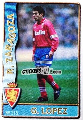 Sticker G. López - Las Fichas De La Liga 1996-1997 - Mundicromo