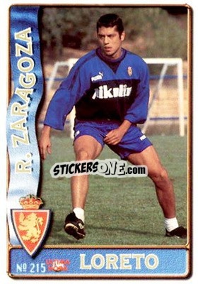 Cromo Loreto - Las Fichas De La Liga 1996-1997 - Mundicromo