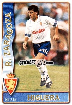 Sticker Higuera - Las Fichas De La Liga 1996-1997 - Mundicromo