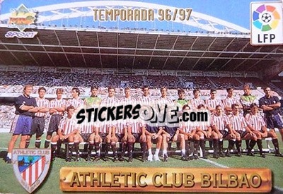 Figurina Bilbao Athletic - Las Fichas De La Liga 1996-1997 - Mundicromo