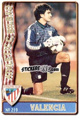 Cromo Valencia - Las Fichas De La Liga 1996-1997 - Mundicromo