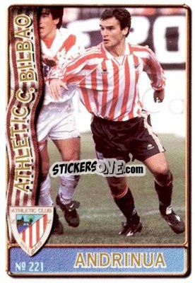 Figurina Andrinua - Las Fichas De La Liga 1996-1997 - Mundicromo