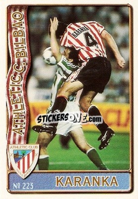 Cromo Karanka - Las Fichas De La Liga 1996-1997 - Mundicromo