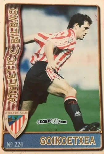 Sticker Jon Andoni Goikoetxea Lasa - Las Fichas De La Liga 1996-1997 n. 224 - Mundicromo