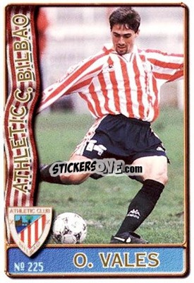Sticker O. Vales - Las Fichas De La Liga 1996-1997 - Mundicromo