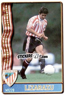 Sticker Lizarazu - Las Fichas De La Liga 1996-1997 n. 228 - Mundicromo