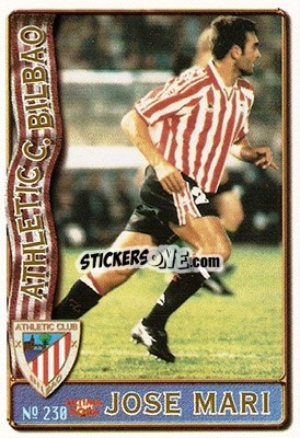 Sticker José Mari - Las Fichas De La Liga 1996-1997 - Mundicromo