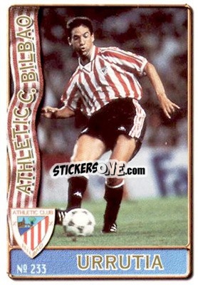 Cromo Urrutia - Las Fichas De La Liga 1996-1997 - Mundicromo