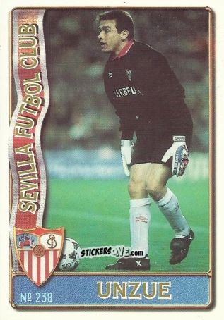Cromo Juan Unzue Fabiano - Las Fichas De La Liga 1996-1997 n. 238 - Mundicromo