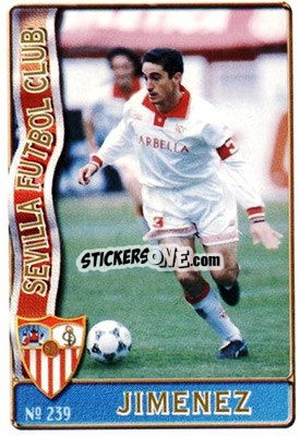 Sticker Jimenez - Las Fichas De La Liga 1996-1997 - Mundicromo