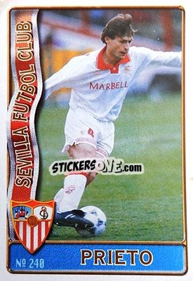 Cromo Prieto - Las Fichas De La Liga 1996-1997 - Mundicromo