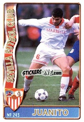 Cromo Juanito - Las Fichas De La Liga 1996-1997 - Mundicromo