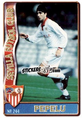 Figurina Pepelu - Las Fichas De La Liga 1996-1997 - Mundicromo