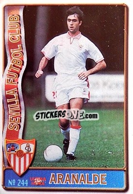 Sticker Aranalde - Las Fichas De La Liga 1996-1997 n. 244a - Mundicromo