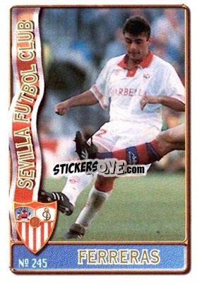 Sticker Ferreras - Las Fichas De La Liga 1996-1997 n. 245a - Mundicromo