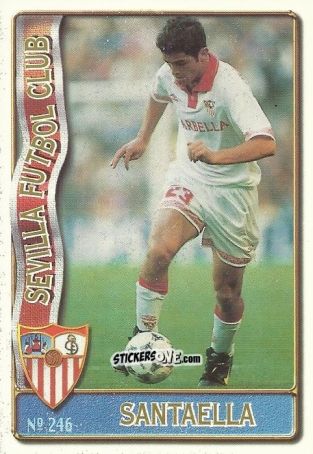 Sticker Jose Antonio Santaella - Las Fichas De La Liga 1996-1997 n. 246 - Mundicromo