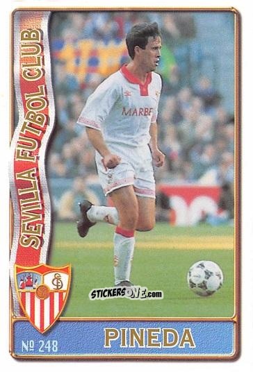 Sticker Pineda - Las Fichas De La Liga 1996-1997 n. 248a - Mundicromo