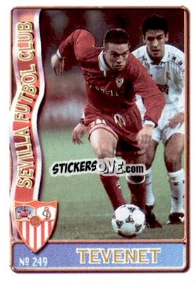 Sticker Tevenet - Las Fichas De La Liga 1996-1997 - Mundicromo