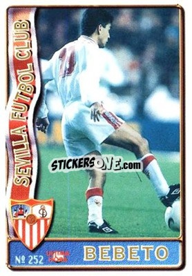 Sticker Bebeto - Las Fichas De La Liga 1996-1997 n. 252b - Mundicromo