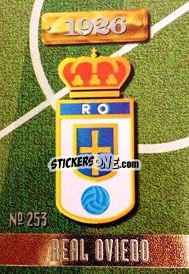 Sticker Real Oviedo - Las Fichas De La Liga 1996-1997 - Mundicromo