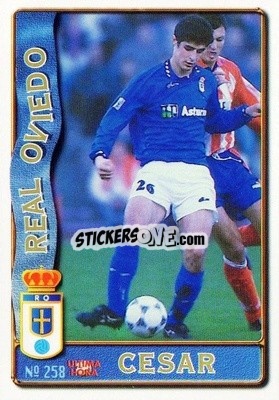 Cromo Cesar - Las Fichas De La Liga 1996-1997 - Mundicromo