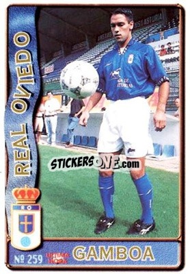 Cromo Gamboa - Las Fichas De La Liga 1996-1997 - Mundicromo