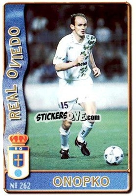 Cromo Onopko - Las Fichas De La Liga 1996-1997 - Mundicromo
