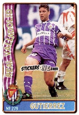 Cromo Gutierrez - Las Fichas De La Liga 1996-1997 - Mundicromo