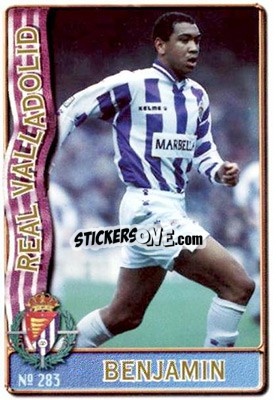 Cromo Benjamin - Las Fichas De La Liga 1996-1997 - Mundicromo