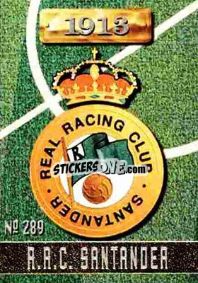 Sticker Racing de Santander - Las Fichas De La Liga 1996-1997 - Mundicromo